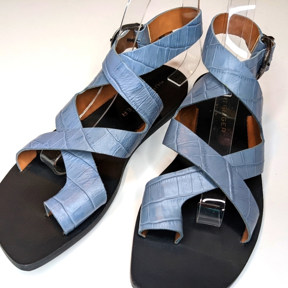 KURT GEIGER London Croc-Embossed Mia Sandals - Picture 5 of 6